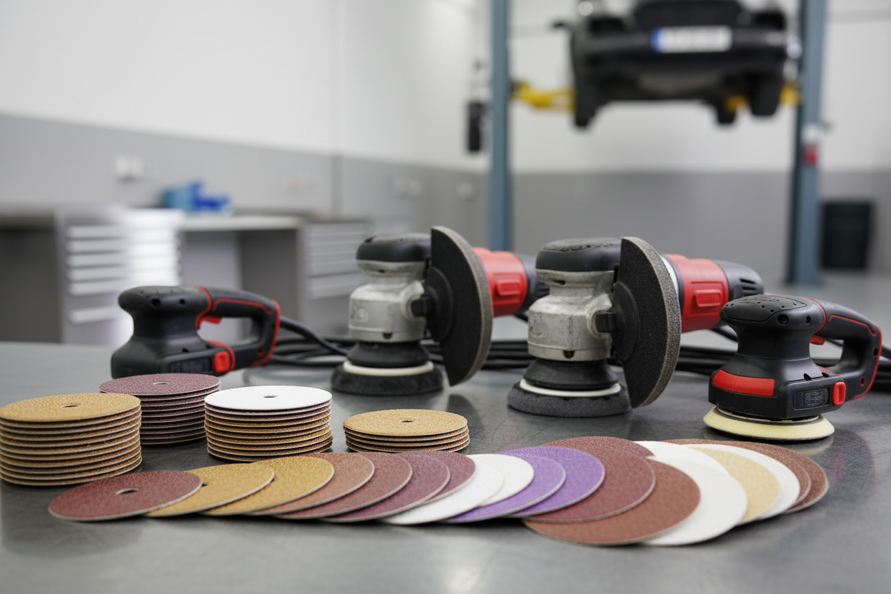 Abrasives & Sanders – Professional Automotive Surface Preparation Tools for Refinishing and Restoration
