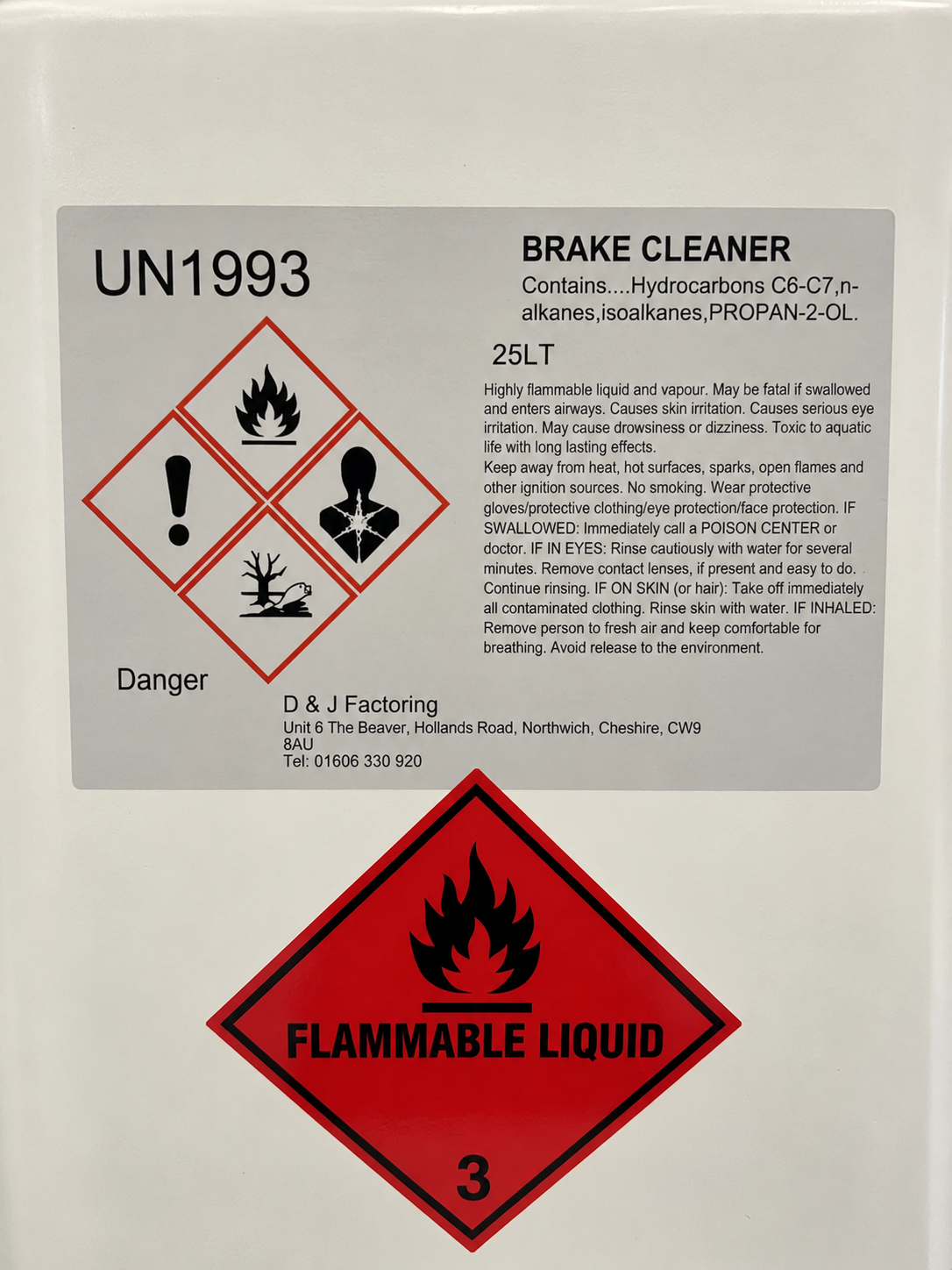 Car Paints Direct Brake & Clutch Cleaner 25L