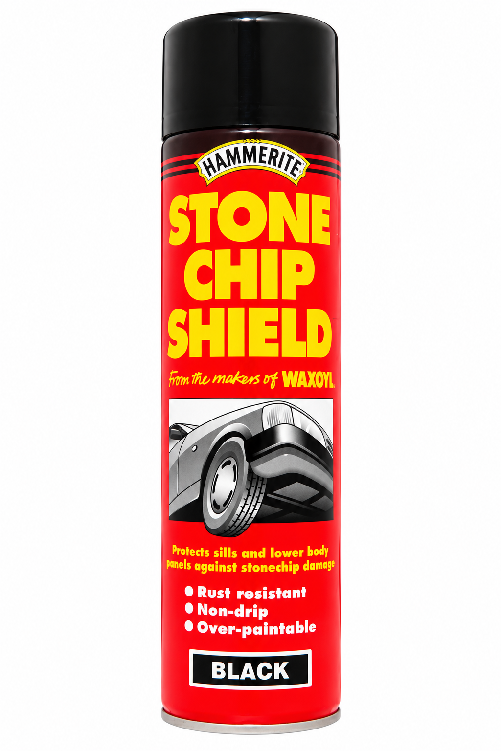 Hammerite Stone Chip Shield Black 600ml Underbody Spray