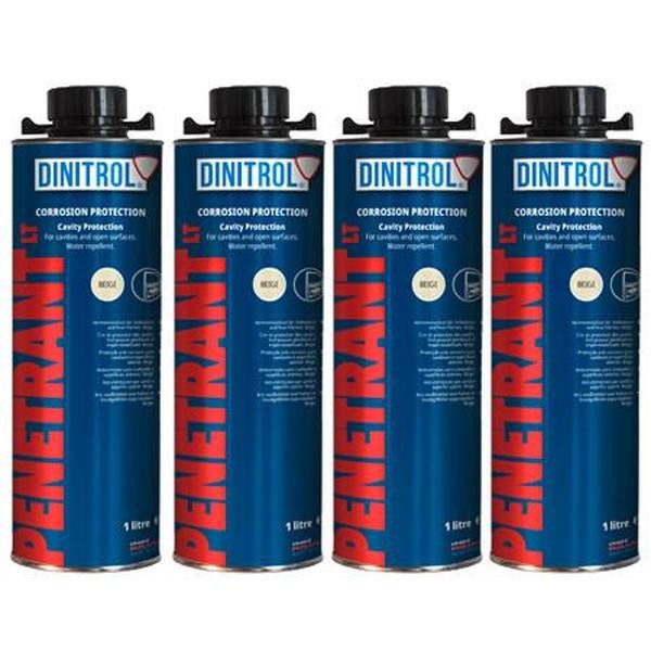 4 x Dinitrol Penetrant LT 1L Cavity Wax – Rustproofing Corrosion Protection