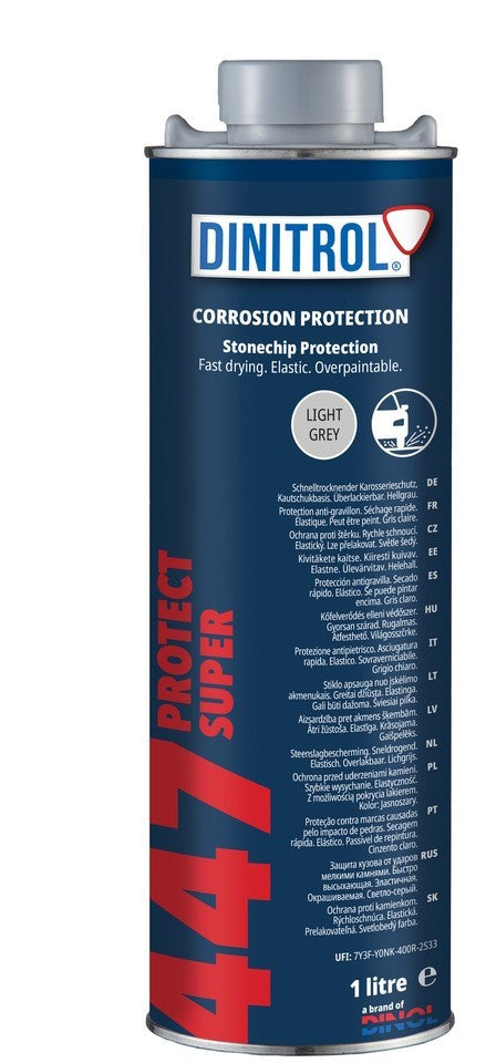 DINITROL 447 GREY RUBBER BASED RUSTROOFING STONECHIP 1 LTR