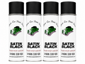 4 X Classic Car Paints Direct Satin Black Aerosol 500ml