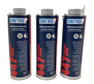 Dinitrol 447 Protect Super Stonechip Grey 3x 1L – Durable Car Underbody Paint