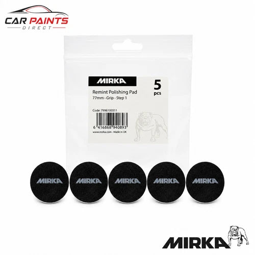 Mirka Remint Polishing Pad Step 1 77mm Grip 5 Pack 7996100511