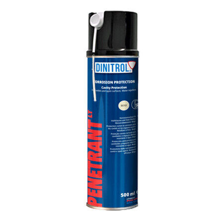 DINITROL PENETRANT LT CAVITY WAX RUST PROOFING 500ml AEROSOL TRANSPARENT BEIGE