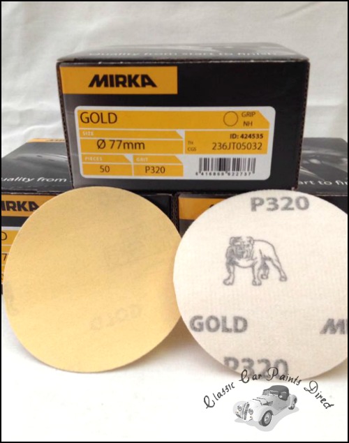 Mirka Gold 77mm Sanding Discs P320