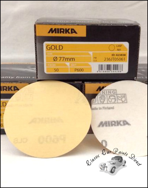 Mirka Gold 77mm Sanding Discs P600