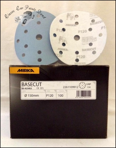 Basecut 6" Velcro Sanding Discs P120 Grit