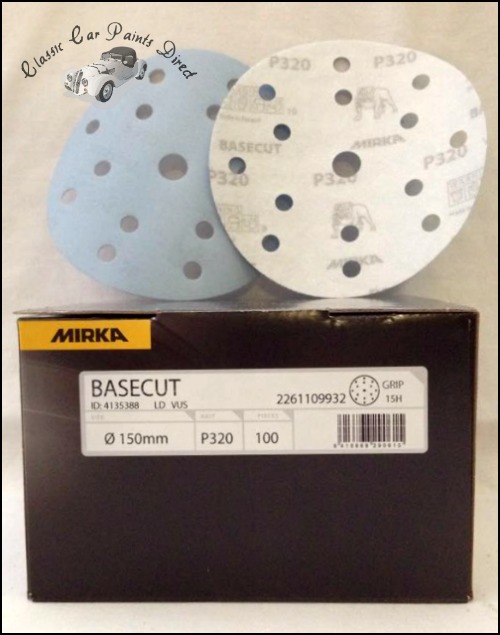 Basecut 6" Velcro Sanding Discs P320 Grit