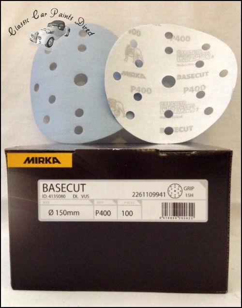Basecut 6" Velcro Sanding Discs P400 Grit