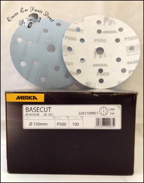 Basecut 6" Velcro Sanding Discs P500 Grit