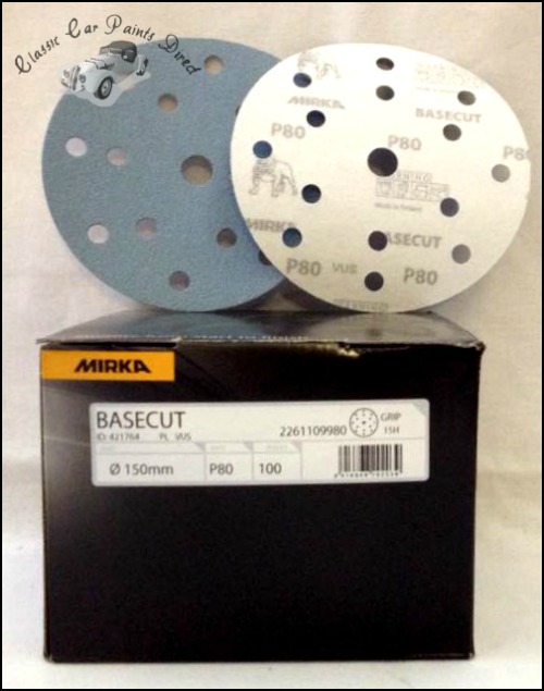 Basecut 6" Velcro Sanding Discs P80 Grit