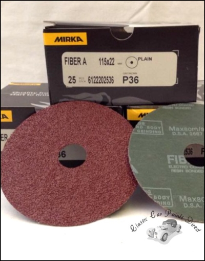 Fiber A Sanding Discs 4.5 inch P36 grit