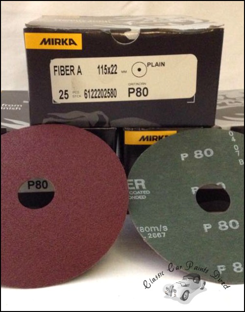 Fiber A Sanding Discs 4.5 inch P80 grit