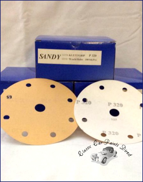 Sandy Sanding Discs 150mm P320 Grit