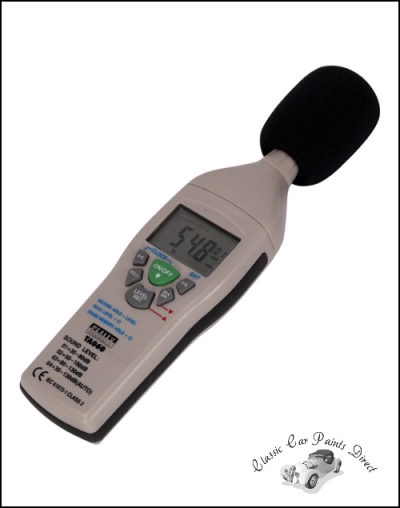 Battery operated sound level meter