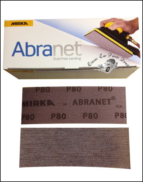 Mirka P240 Grit Abranet Abrasive Hook-it Sanding Strips Pack of 10 70mm x 420mm P240 Grit 70x420mm dust free this results in a very uniform scratch pattern leaving an ultra smooth finish