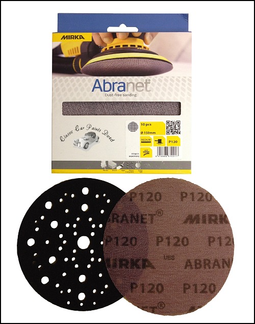 Mirka Abrasives MRK AC 241 400 6 In. Abranet Ace Grip Disc 400