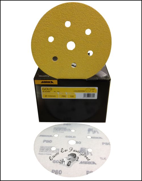 Mirka Gold 7h 150mm sanding discs