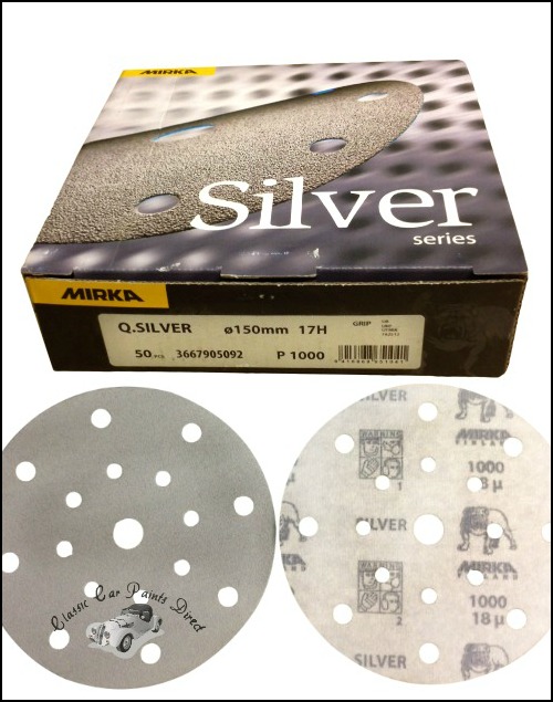 Q-Silver Sanding Discs 6" P1000