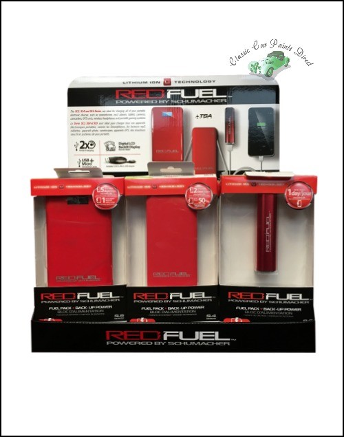 Red Fuel Trio Phone Power Bank